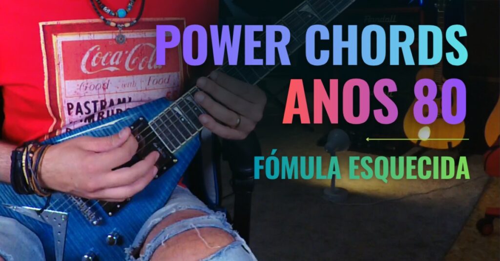 Hoje vou te ensinar a tocar guitarra no estilo anos 80.